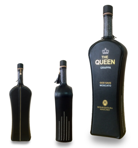 Distilleria Bonaventura Maschio - The Queen - vestito bottiglia in ecopelle