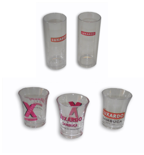 Luxardo - Bicchieri shot e cocktail in plastica