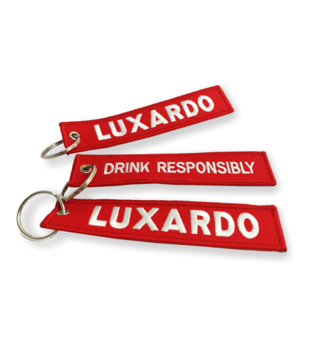 Luxardo - Portachiavi in tessuto con logo ricamate