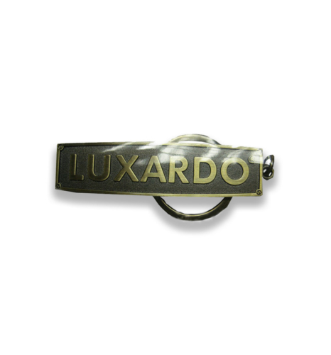 Luxardo - Portachiavi in metallo con logo in rilievo