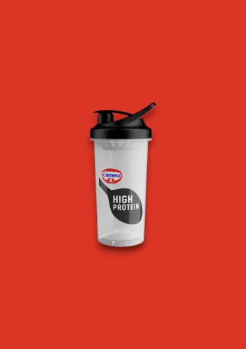 Shaker per bibite proteichemade in Italy