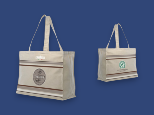 Borsa 100% cotone con stampa CMYK made in Italy