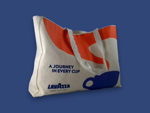 Borsa 100% cotone con stampa a 3 colori made in Italy