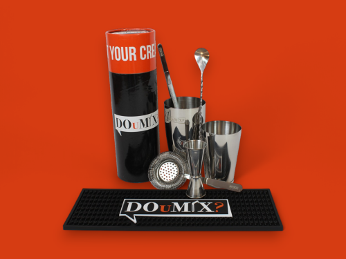 Set barman in acciaio 