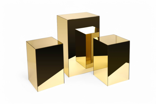 Cubi glorifier in acrilico dorato, made in Italy_Remy Martin
